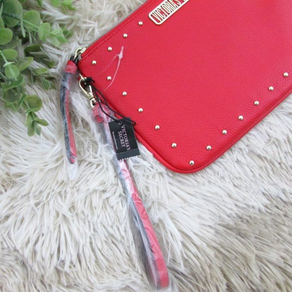 Victoria's Secret Faux Leather Studded Wristlet Bag - Picture 9 of 10